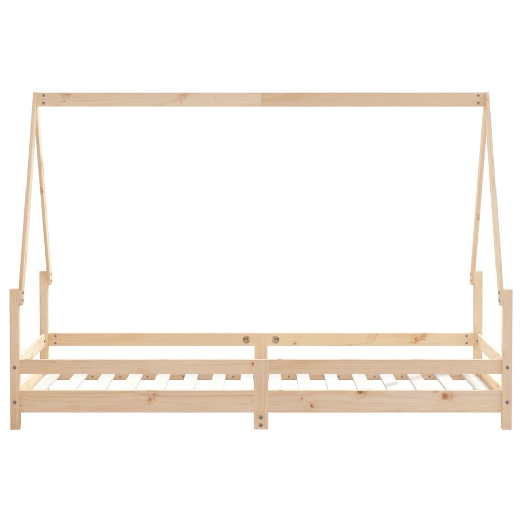 Bed frame for children, 80x200 cm, solid pine wood