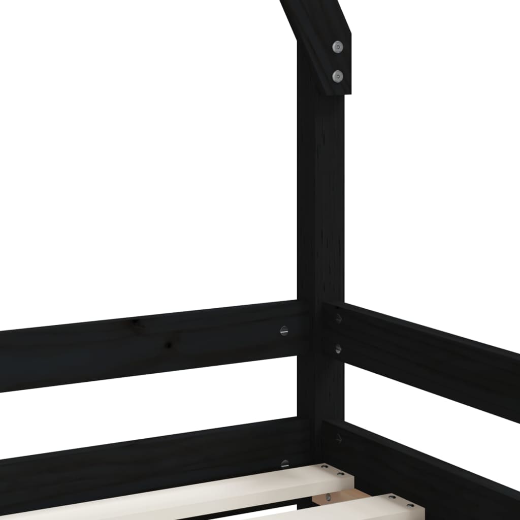Bed frame for children, 70x140 cm, solid pine wood