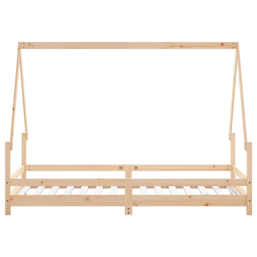 Bed frame for children, 90x190 cm, solid pine wood