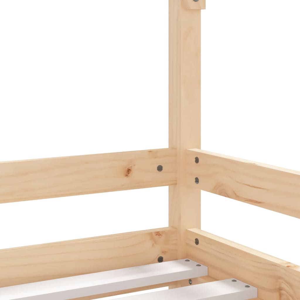 Bed frame for children, 90x190 cm, solid pine wood