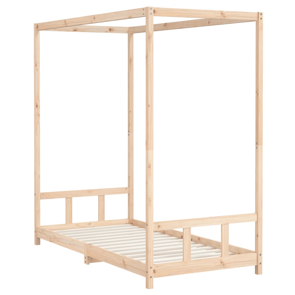 Bed frame for children, 90x190 cm, solid pine wood