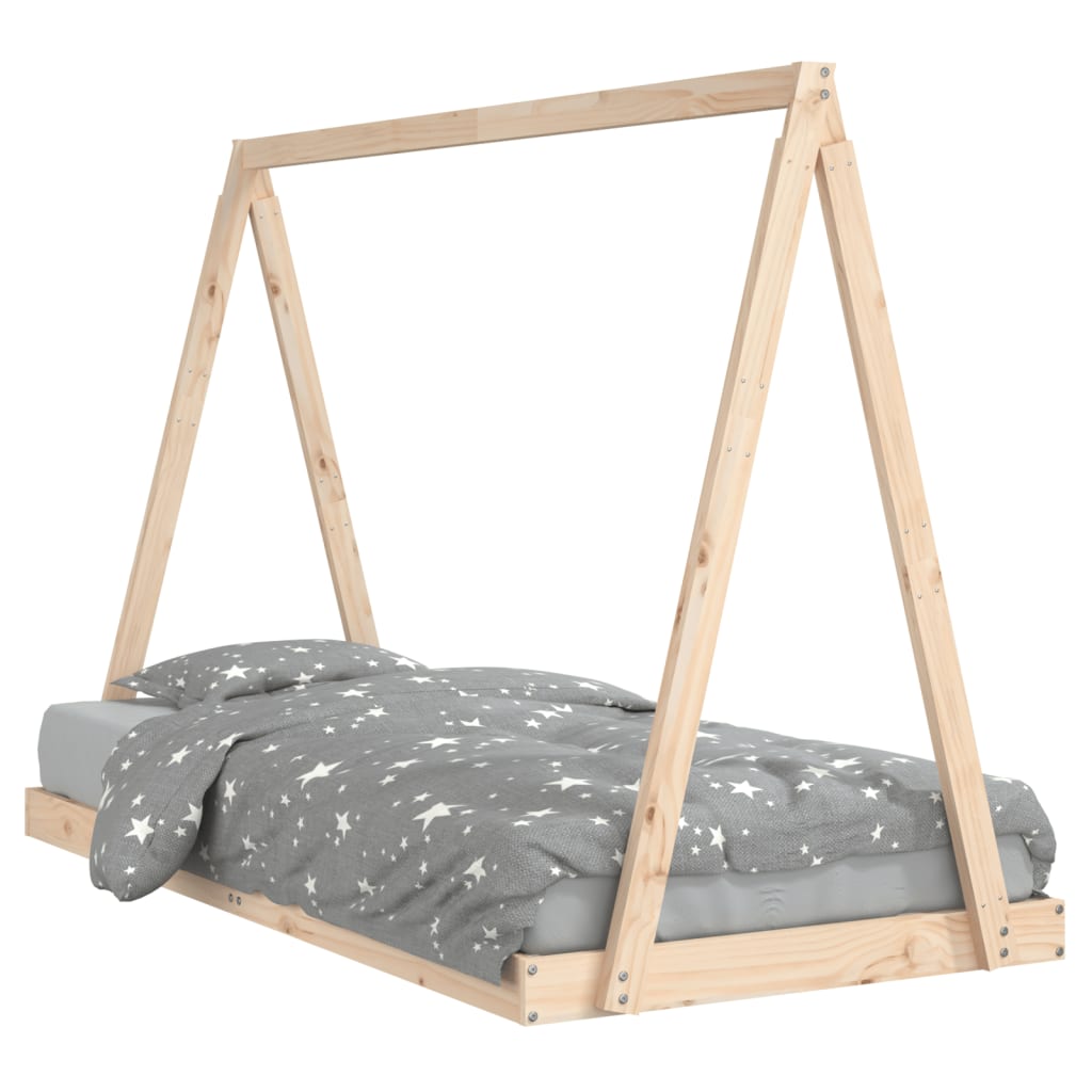 Bed frame for children, 90x190 cm, solid pine wood