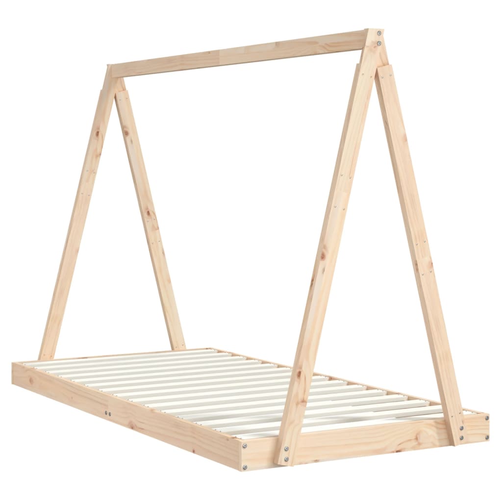 Bed frame for children, 90x190 cm, solid pine wood