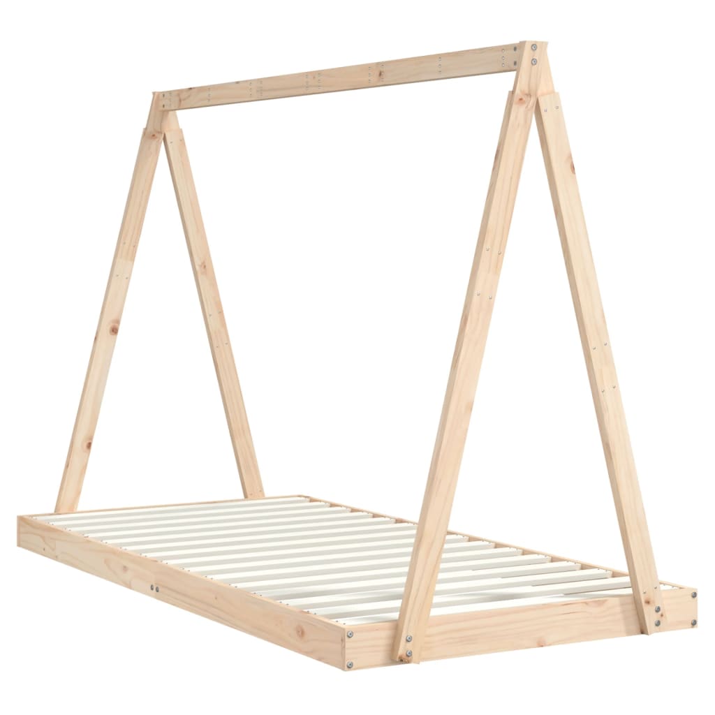Bed frame for children, 90x190 cm, solid pine wood