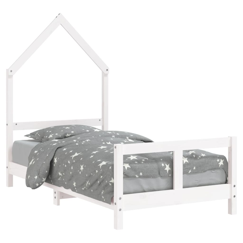 Bed frame for children, 80x160 cm, solid pine wood