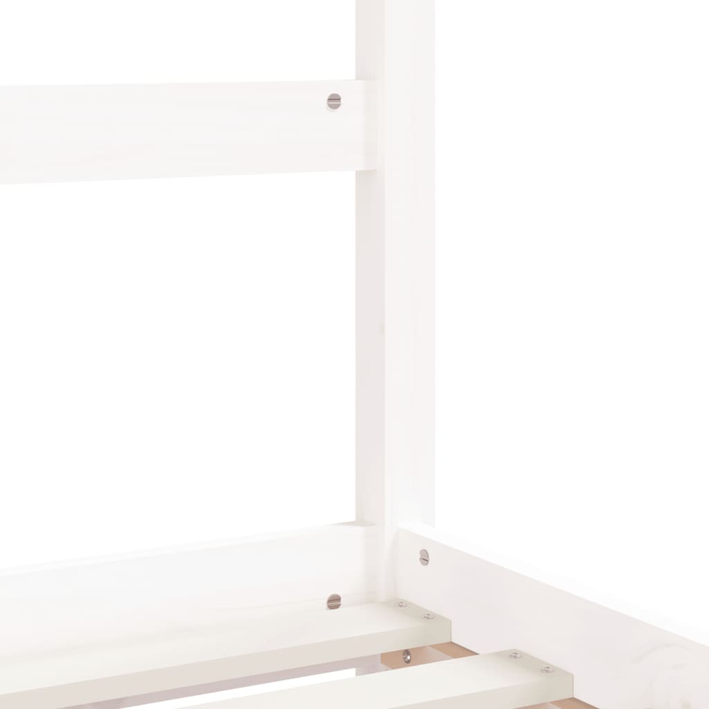 Bed frame for children, white, 90x190 cm, solid pine wood