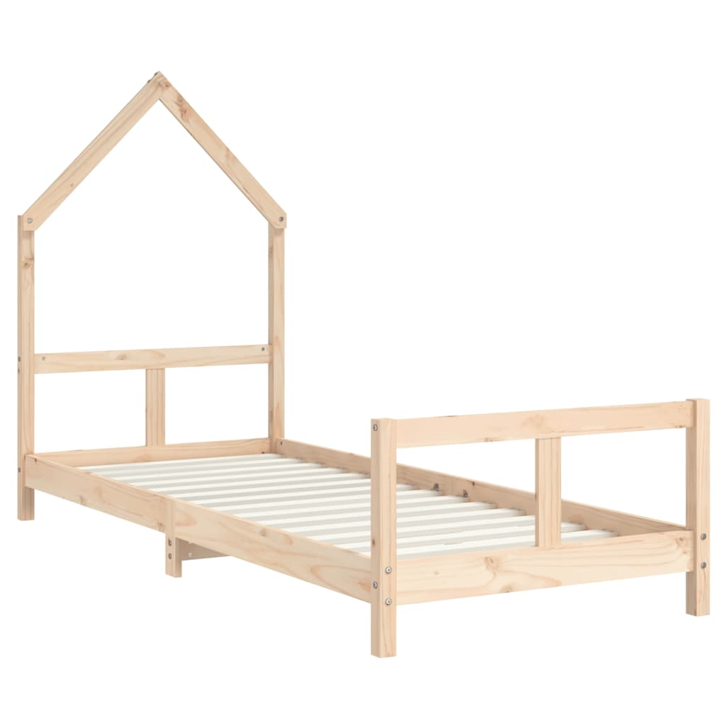 Bed frame for children, 80x200 cm, solid pine wood