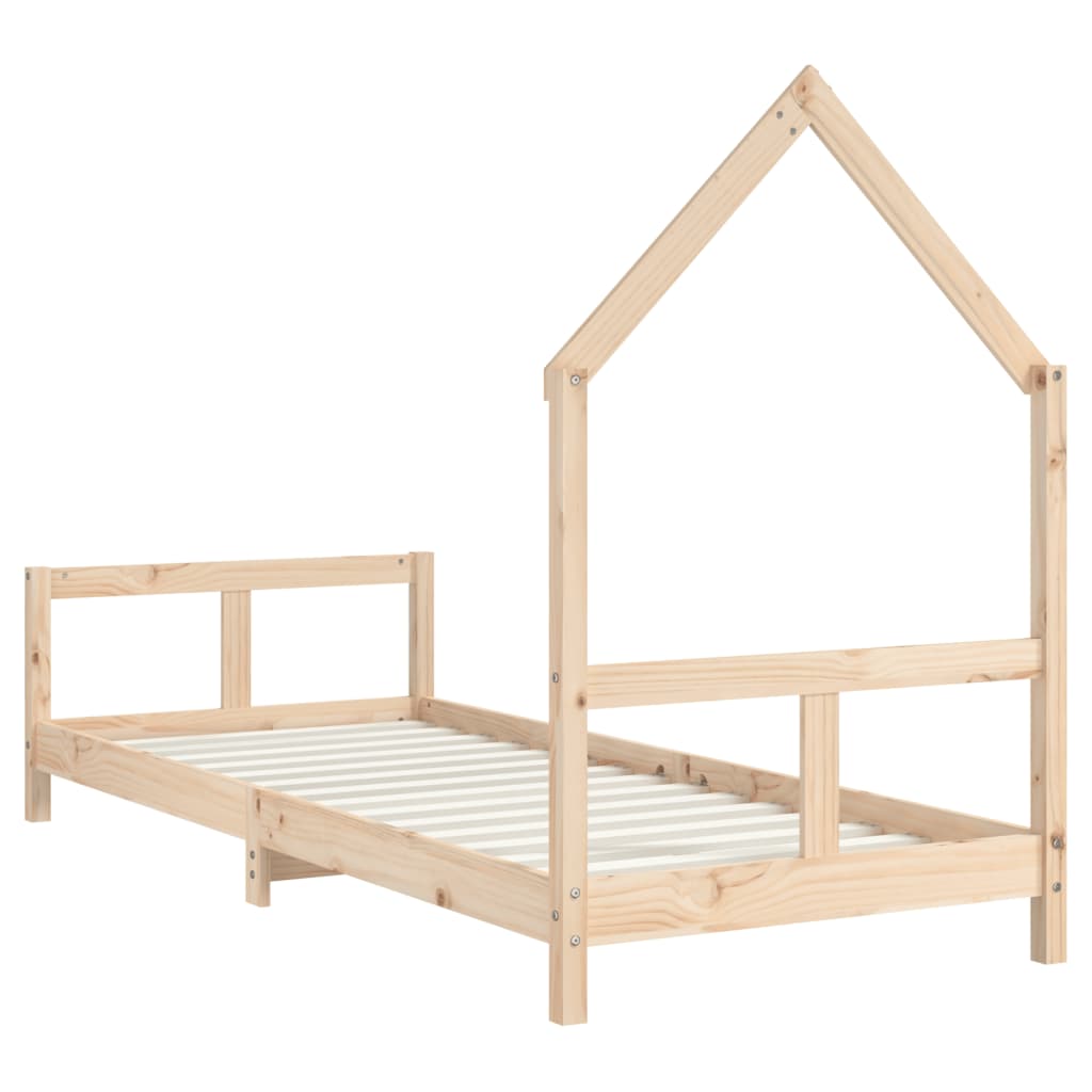 Bed frame for children, 80x200 cm, solid pine wood