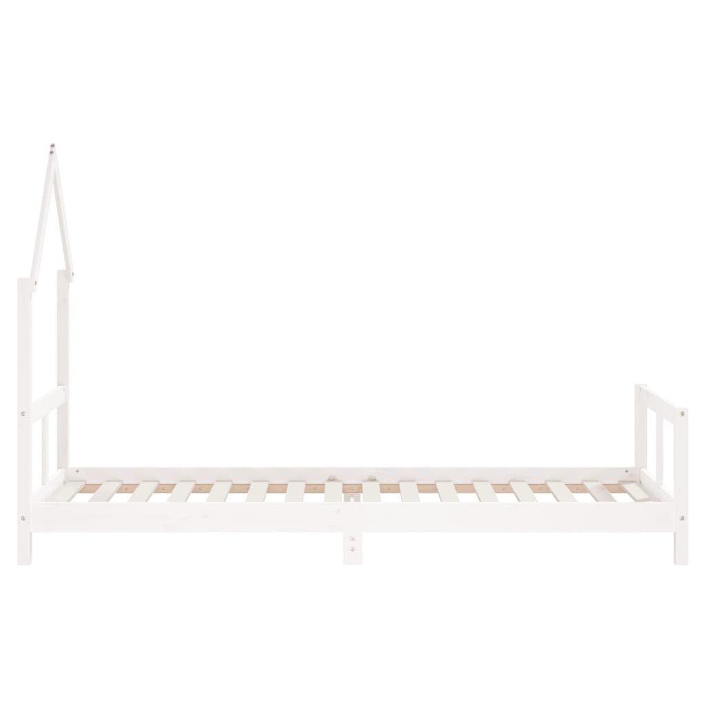 Bed frame for children, white, 80x200 cm, solid pine wood