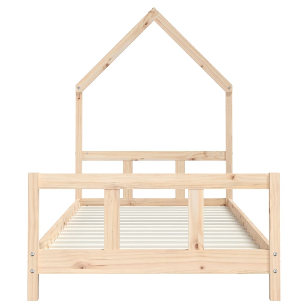 Bed frame for children, 90x200 cm, solid pine wood