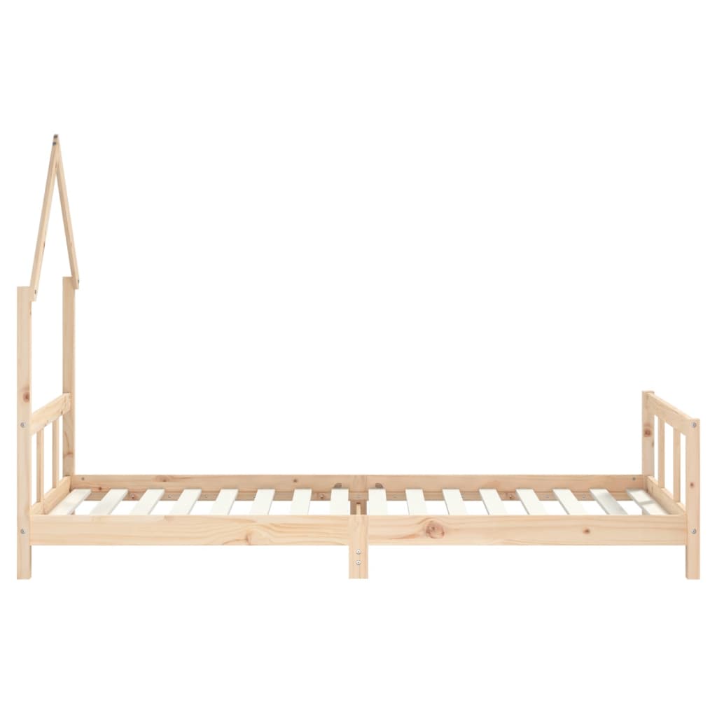 Bed frame for children, 90x200 cm, solid pine wood