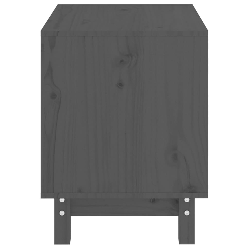 Dog house, gray, 50x40x52 cm, solid pine wood