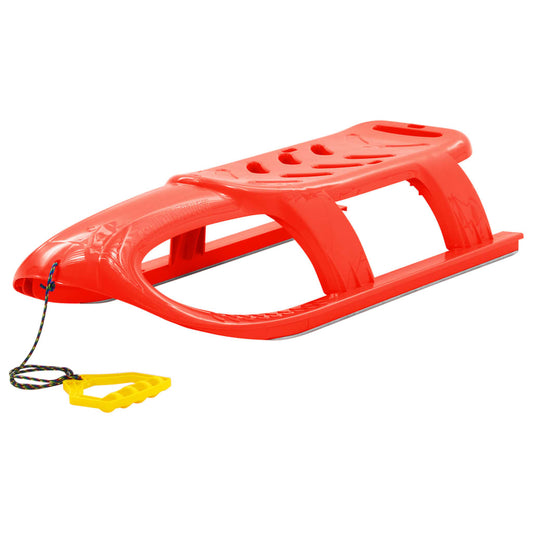 Children's sled, red, 102.5x40x23 cm, polypropylene