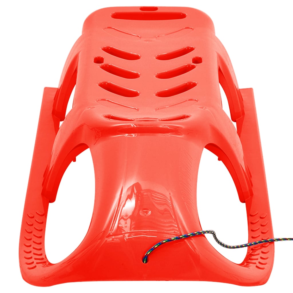 Children's sled, red, 102.5x40x23 cm, polypropylene