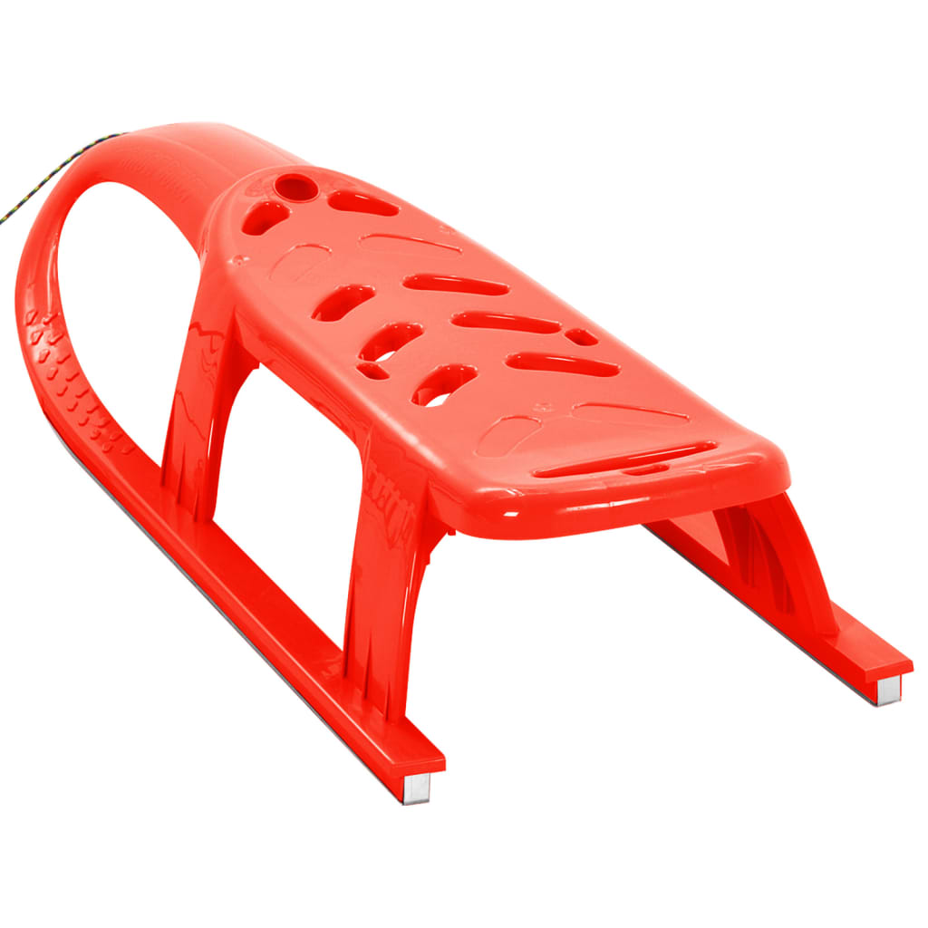Children's sled, red, 102.5x40x23 cm, polypropylene