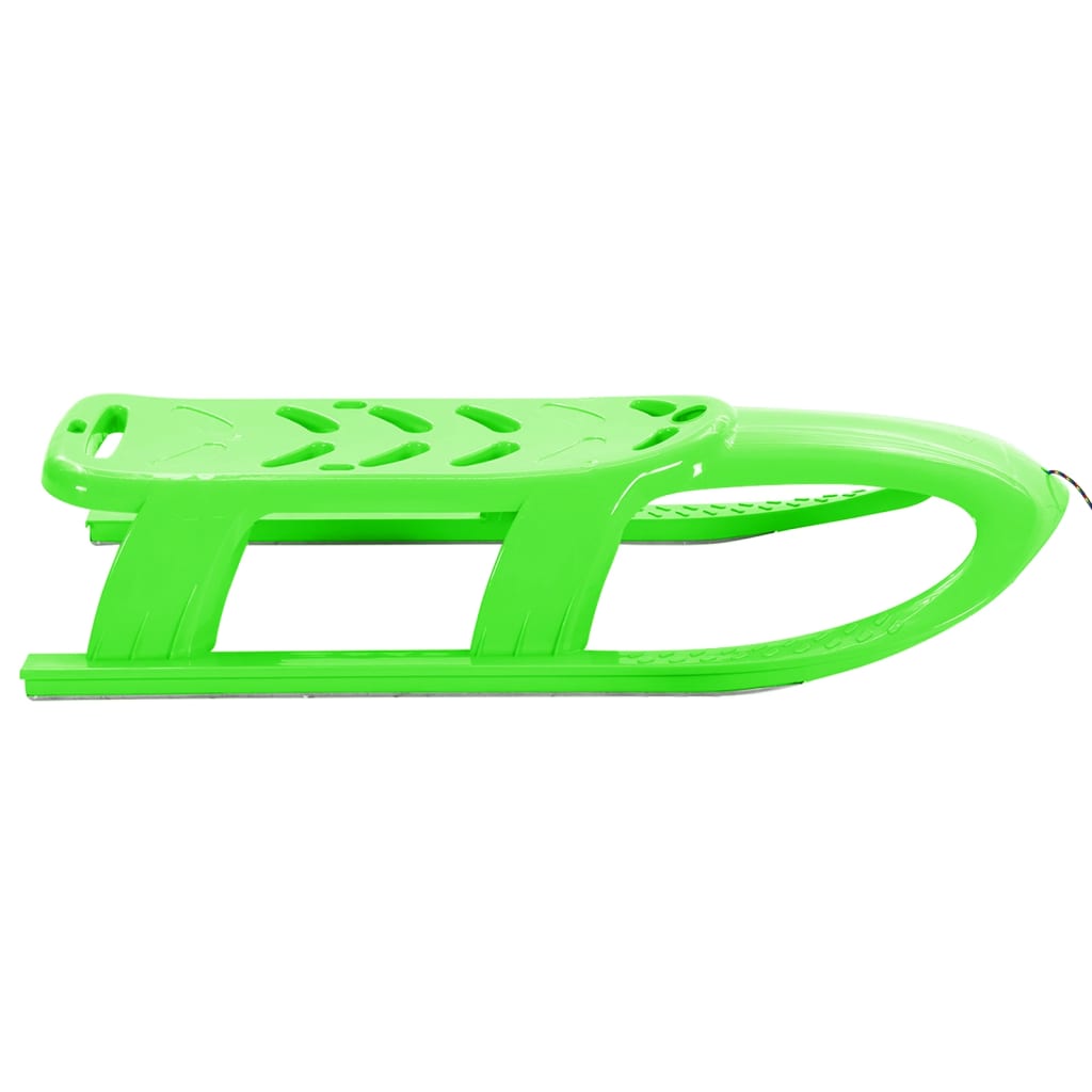 Children's sled, green, 102.5x40x23 cm, polypropylene