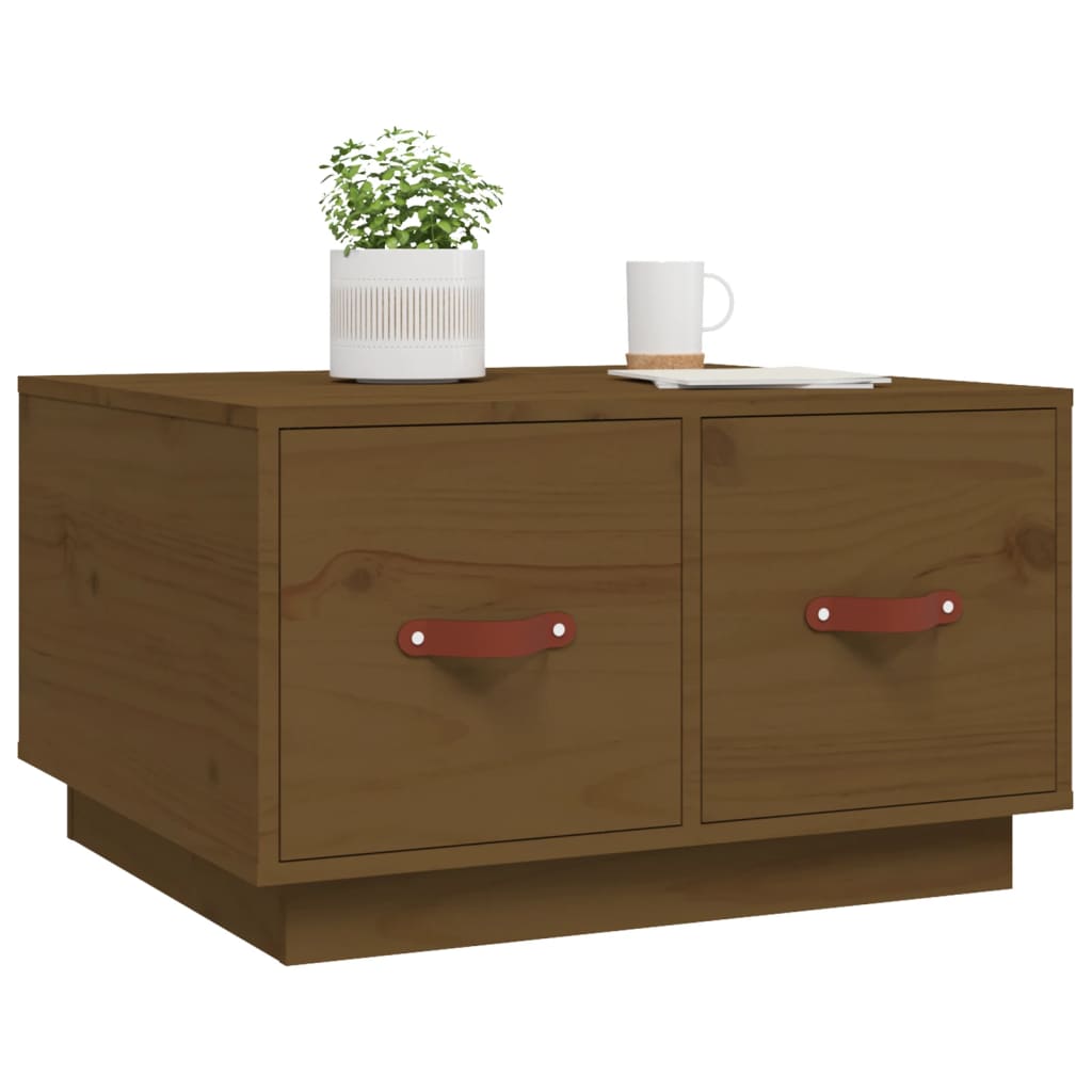 Coffee table, honey brown, 60x53x35 cm, solid pine wood