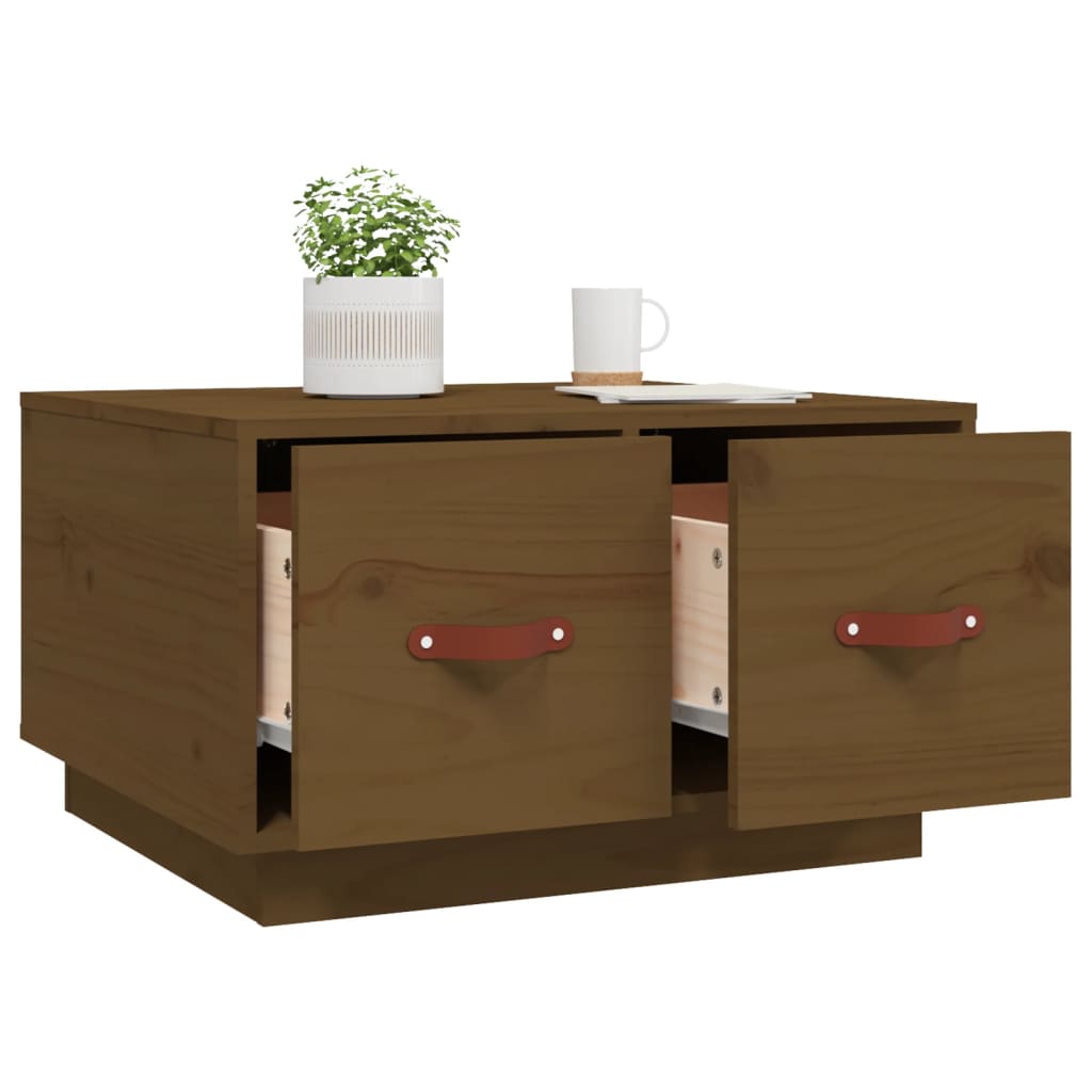 Coffee table, honey brown, 60x53x35 cm, solid pine wood