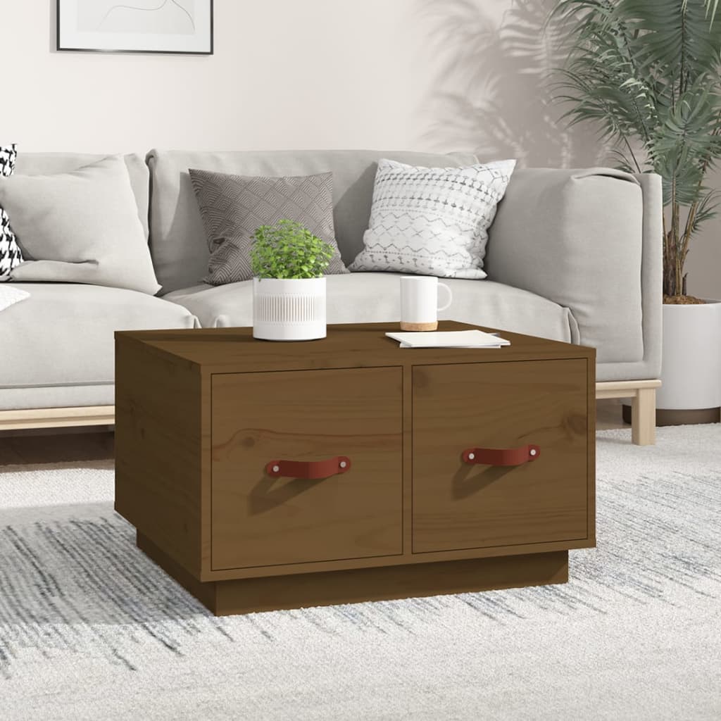 Coffee table, honey brown, 60x53x35 cm, solid pine wood