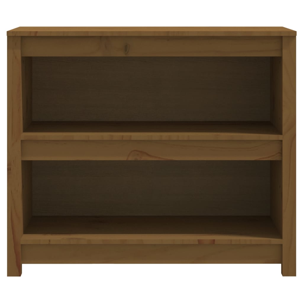 Bibliotecă, maro miere, 80x35x68 cm, lemn masiv de pin