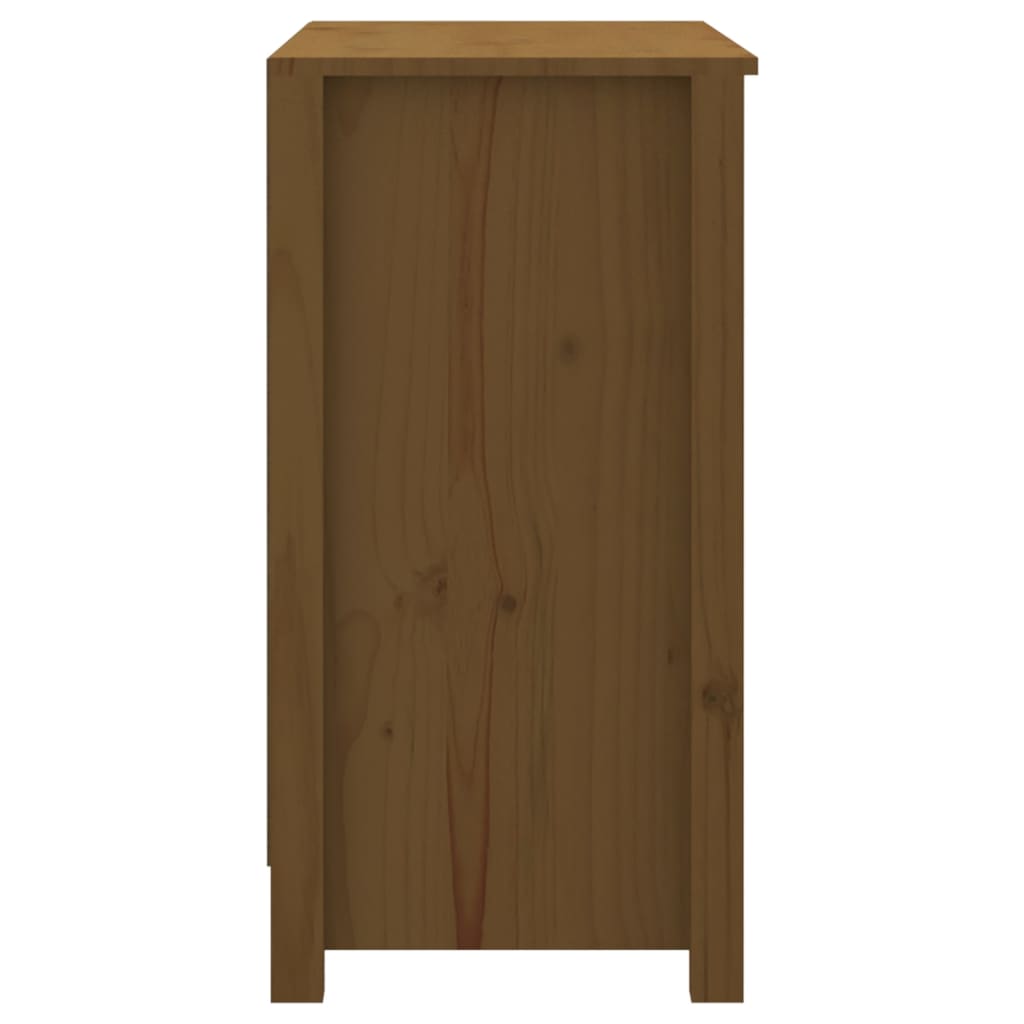 Bibliotecă, maro miere, 80x35x68 cm, lemn masiv de pin