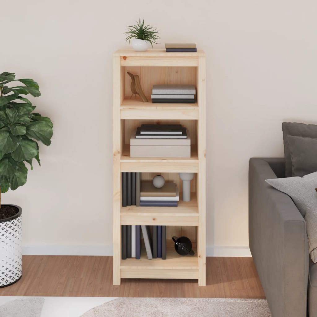 Bibliotecă, 50x35x125,5 cm, lemn masiv de pin