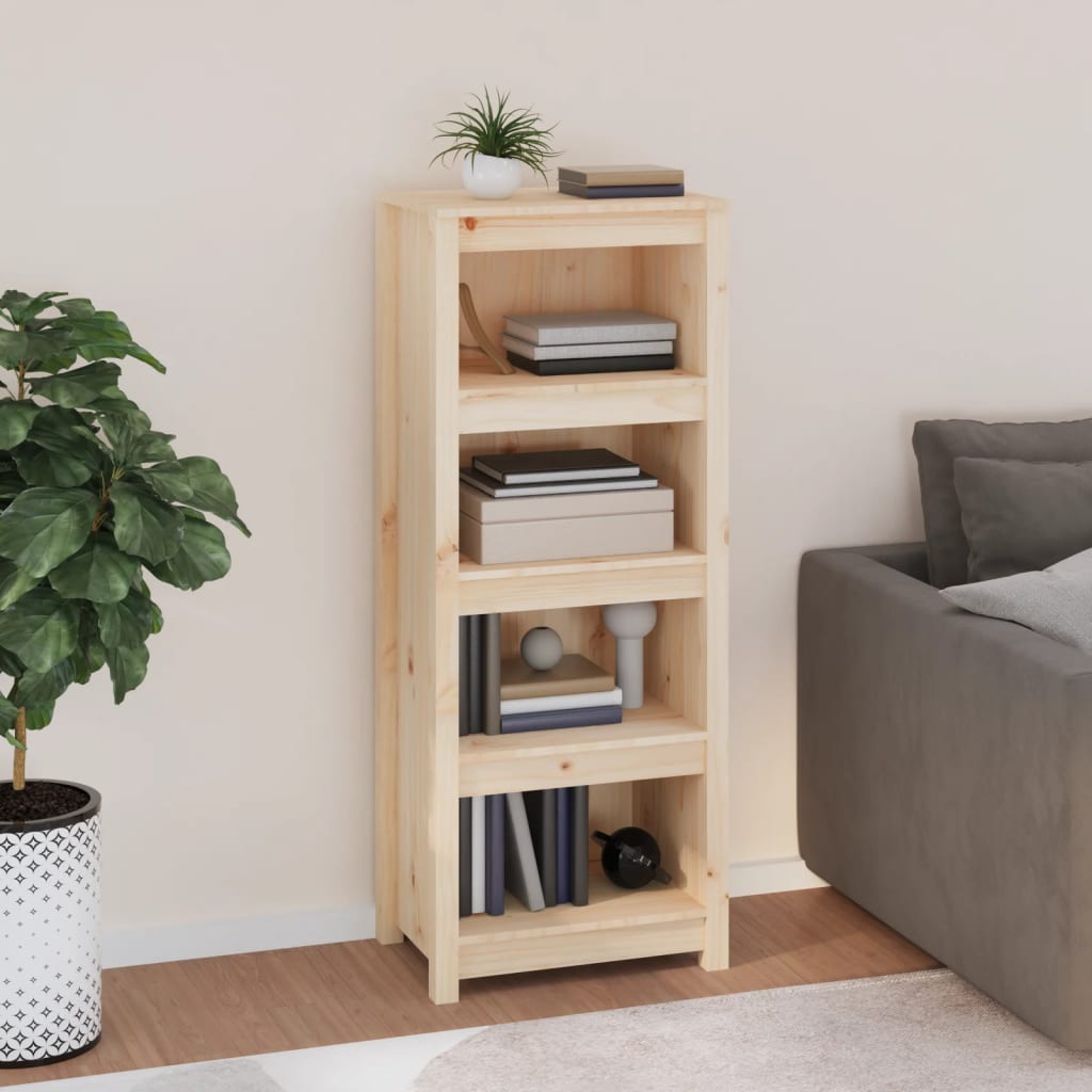 Bibliotecă, 50x35x125,5 cm, lemn masiv de pin