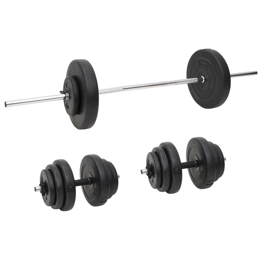 Dumbbells and dumbbells with weight plates, 60 kg