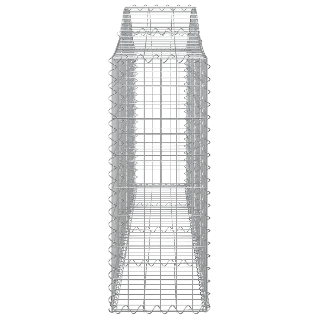 Coșuri gabion arcuite 2 buc, 200x30x80/100cm, fier galvanizat