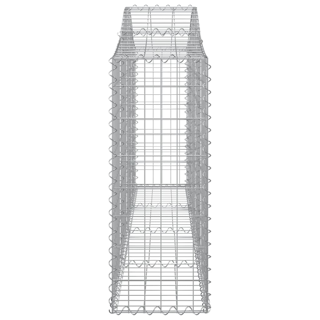 Coșuri gabion arcuite 4 buc, 200x30x80/100cm, fier galvanizat