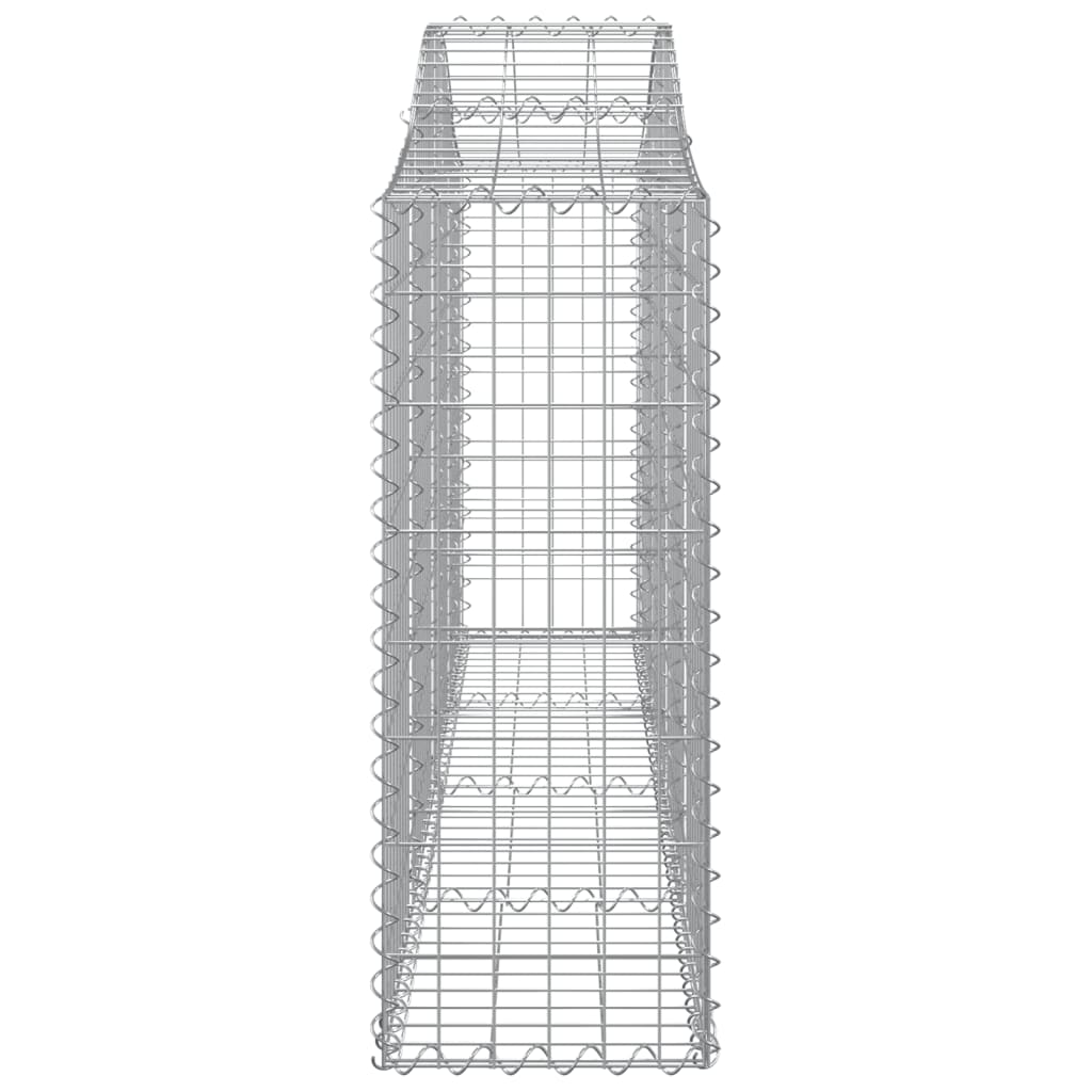 Coșuri gabion arcuite 6 buc, 200x30x80/100cm, fier galvanizat