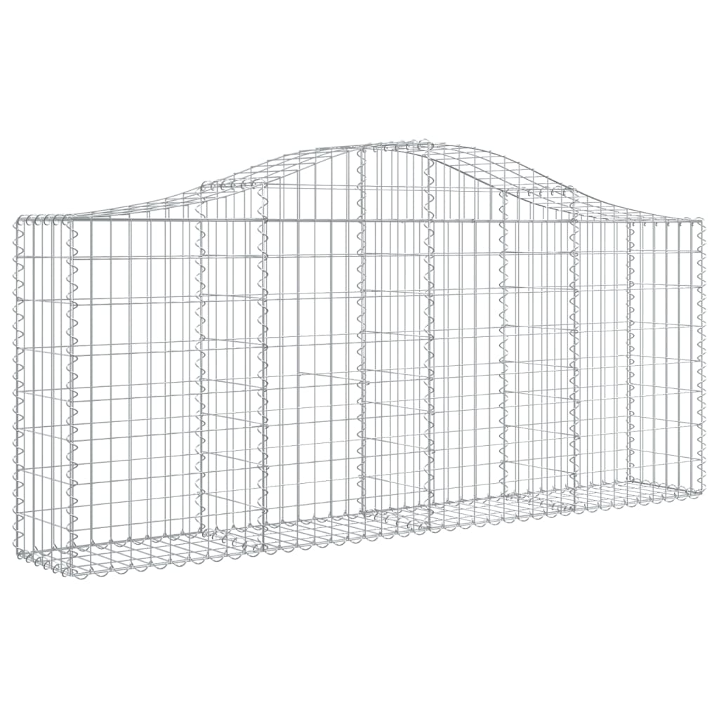 Coșuri gabion arcuite 9 buc, 200x30x80/100cm, fier galvanizat