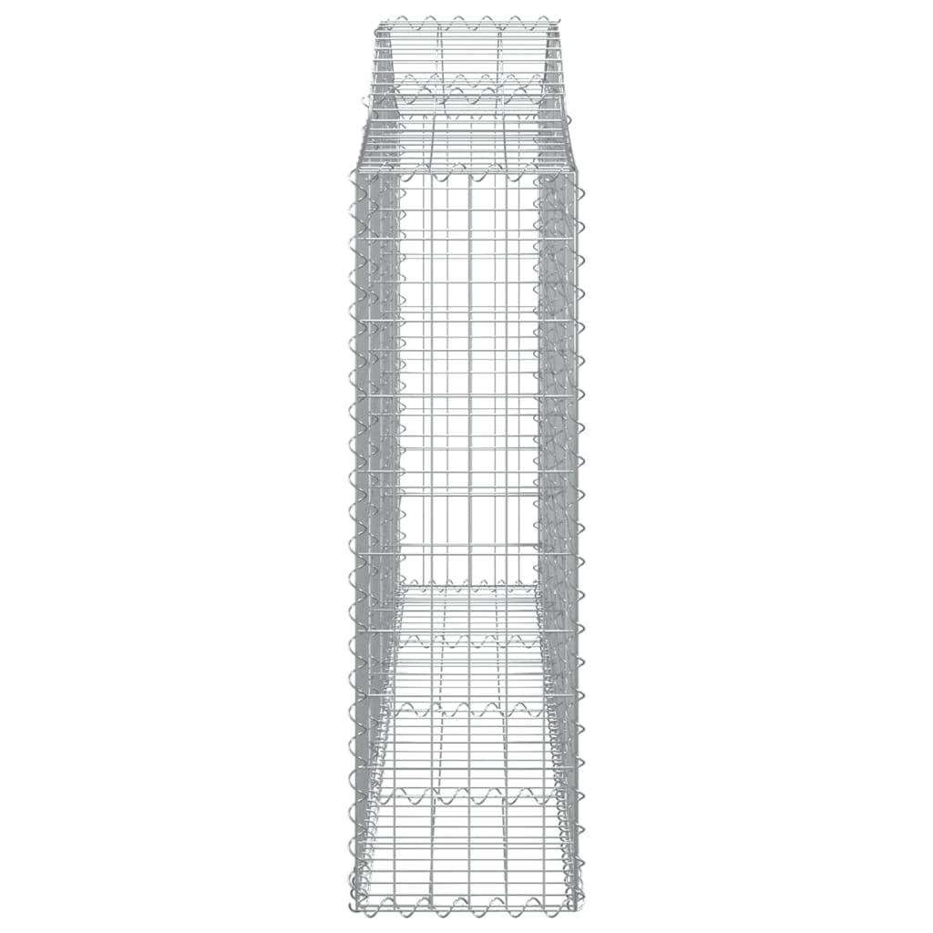 Coșuri gabion arcuite 4 buc, 200x30x100/120 cm fier galvanizat