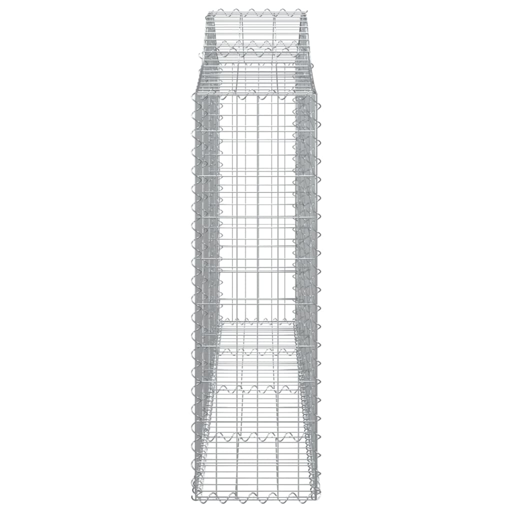Coșuri gabion arcuite 6 buc, 200x30x100/120 cm fier galvanizat