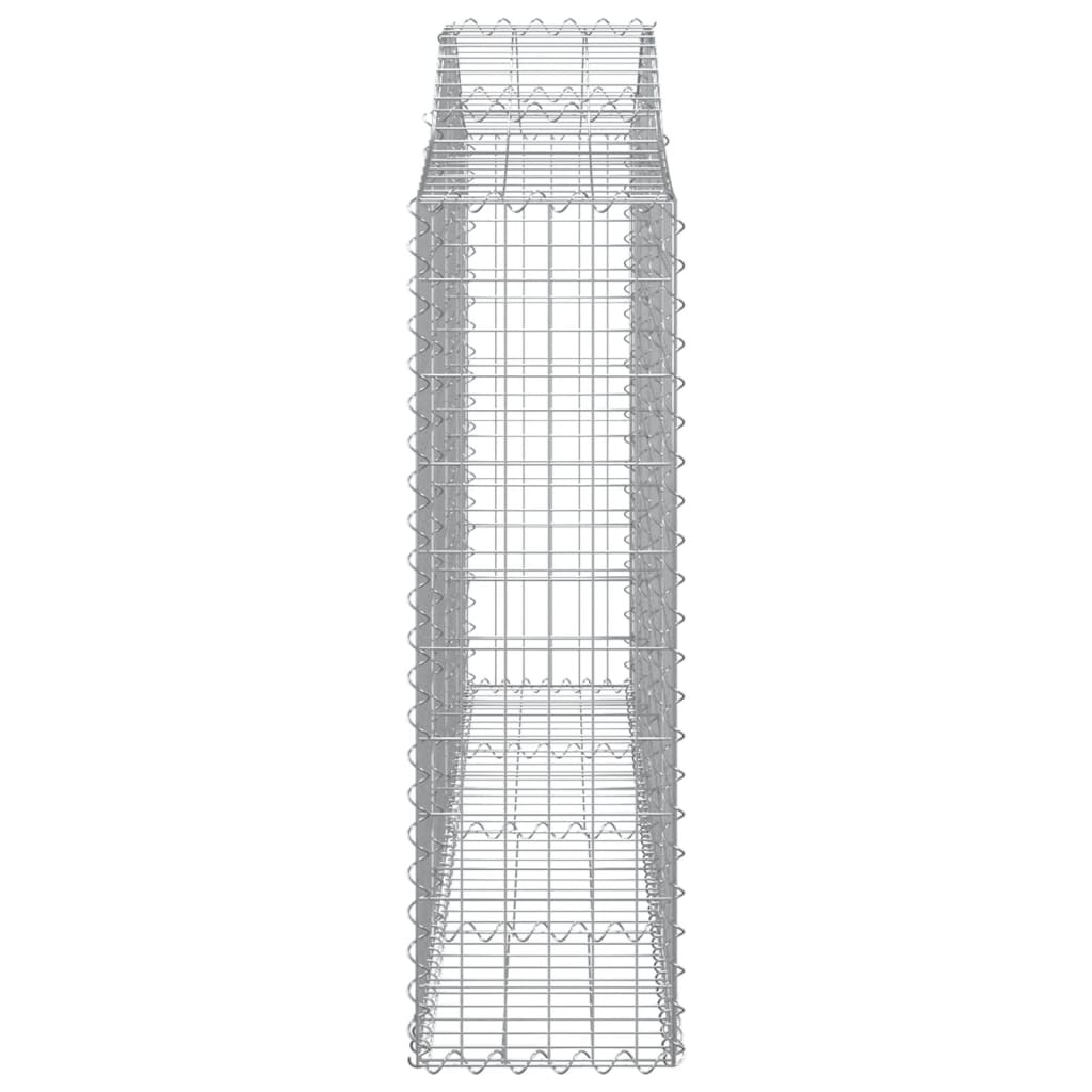 Coșuri gabion arcuite 8 buc, 200x30x100/120 cm fier galvanizat