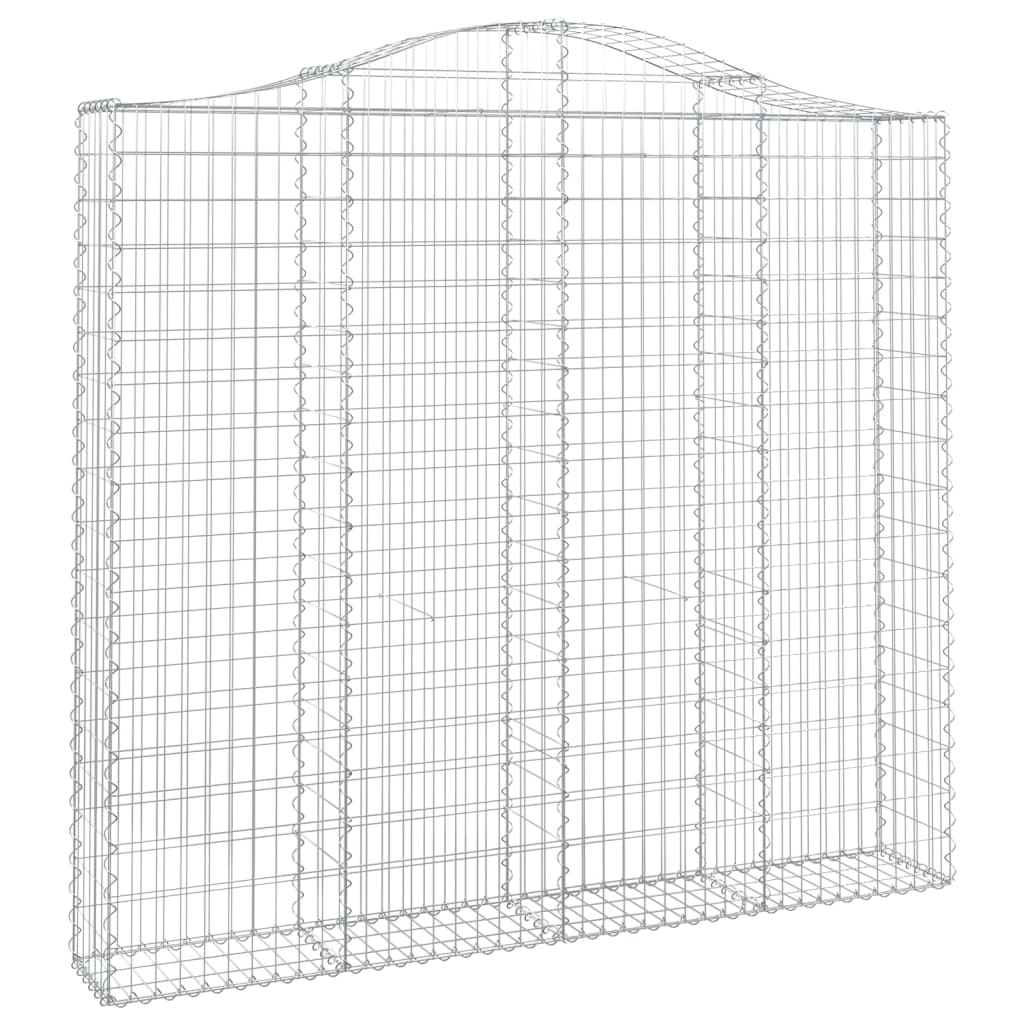 Coșuri gabion arcuite 3 buc, 200x30x180/200cm, fier galvanizat