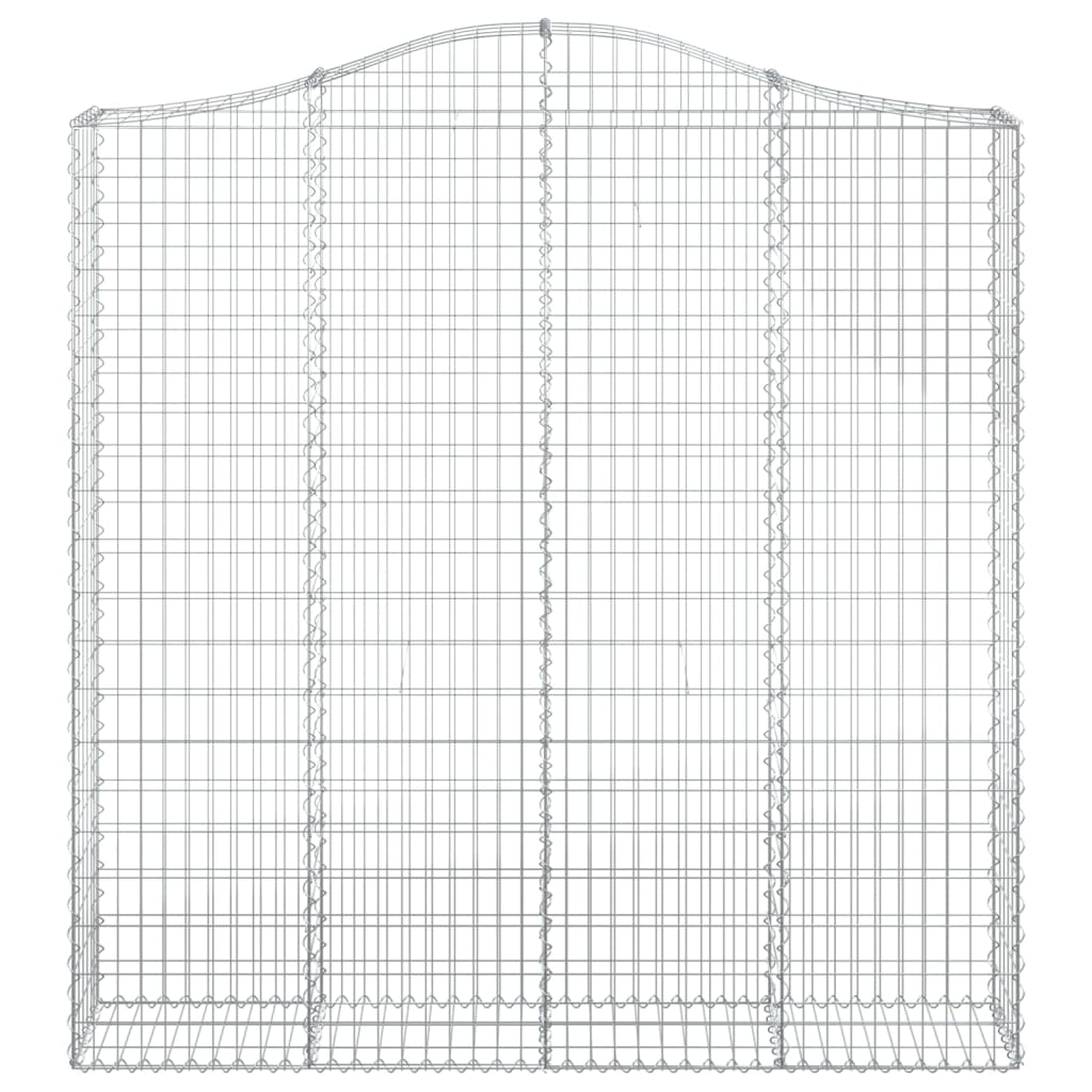 Coșuri gabion arcuite 2 buc. 200x30x200/220 cm fier galvanizat
