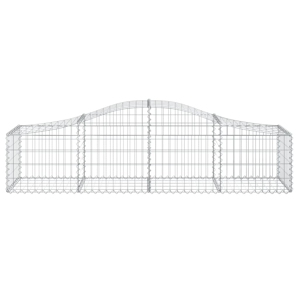 Coșuri gabion arcuite 8 buc, 200x50x40/60 cm, fier galvanizat