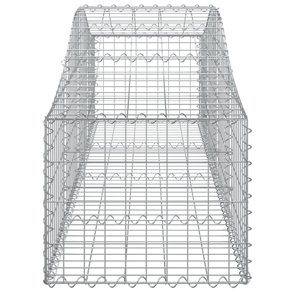 Coșuri gabion arcuite 8 buc, 200x50x40/60 cm, fier galvanizat