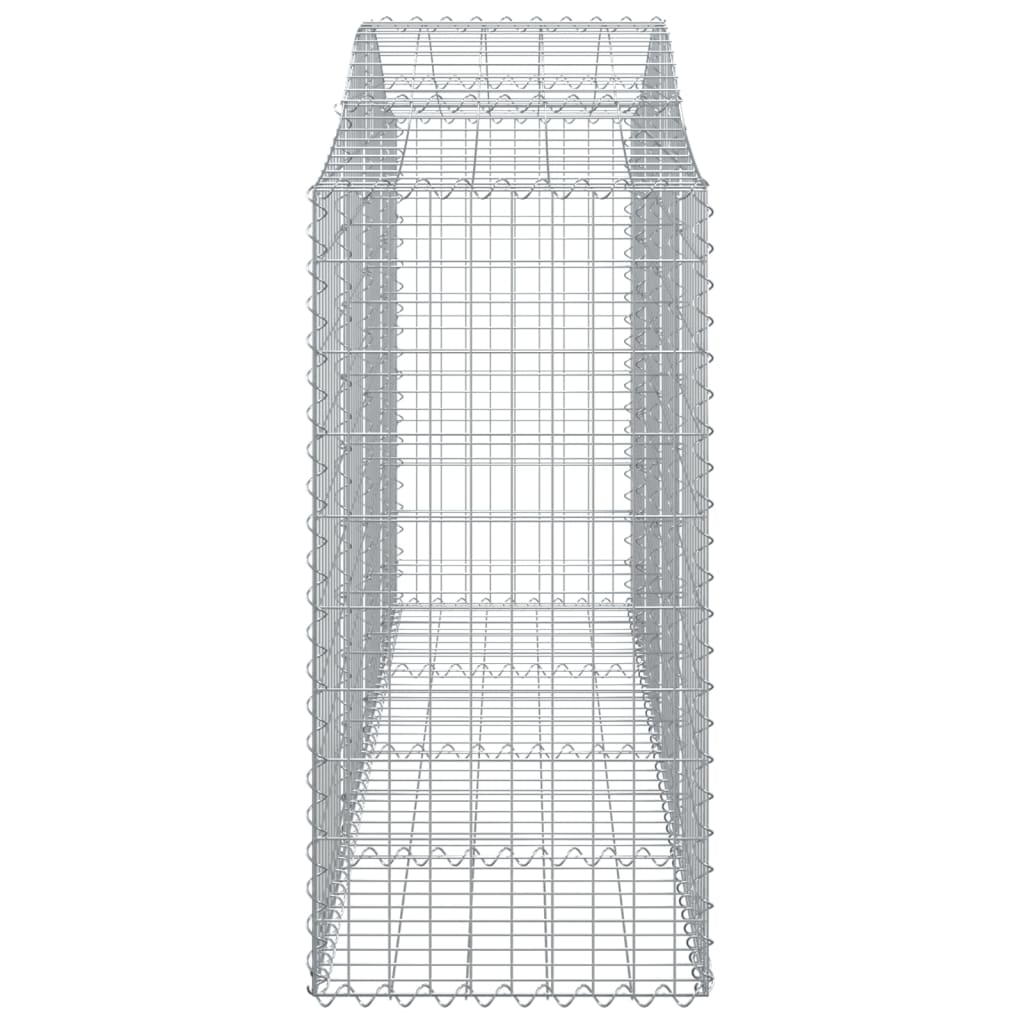 Coșuri gabion arcuite 4 buc, 200x50x100/120 cm fier galvanizat