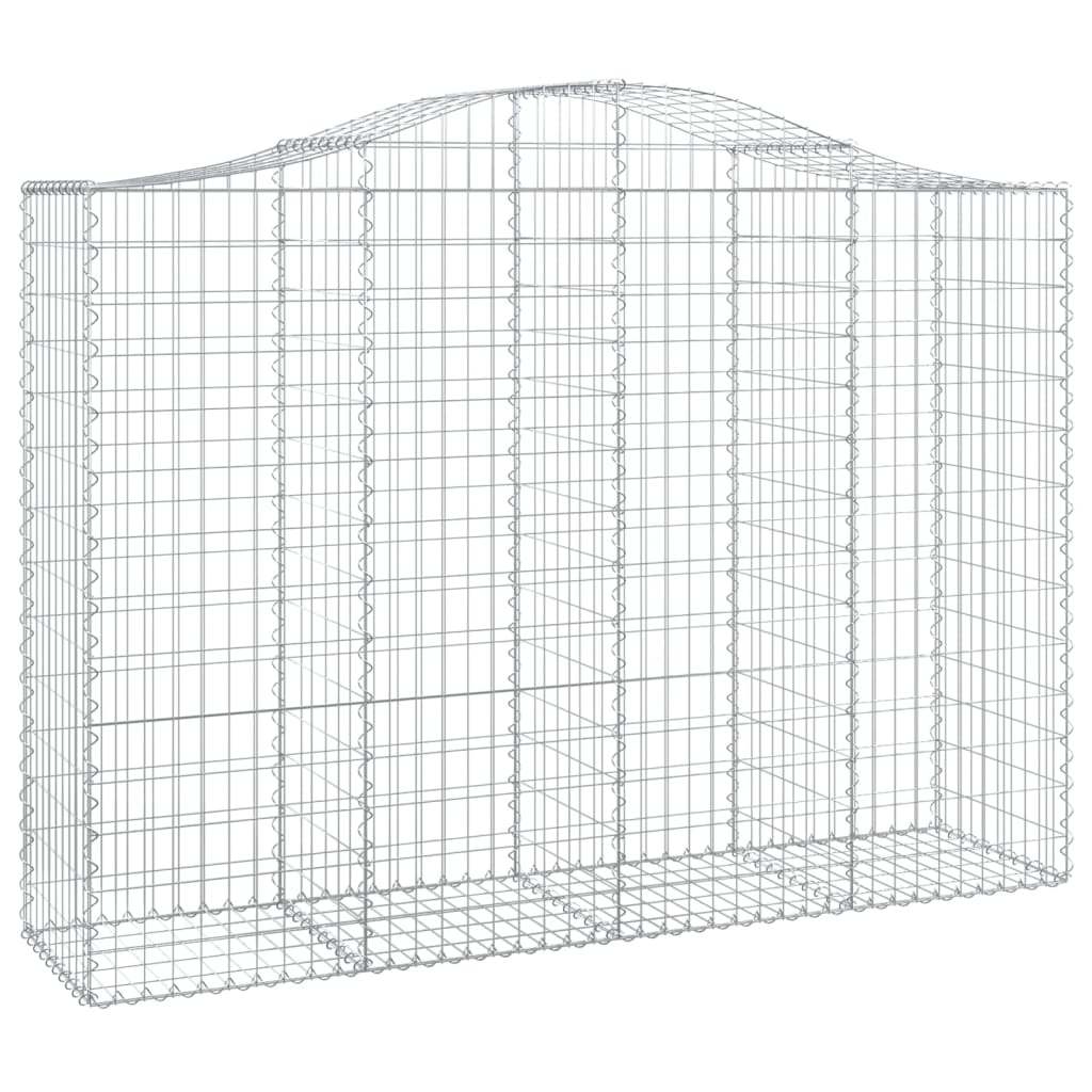 Coșuri gabion arcuite 3 buc, 200x50x140/160cm, fier galvanizat