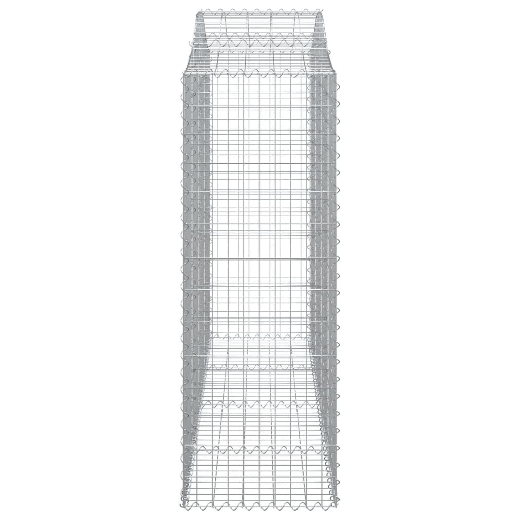 Coșuri gabion arcuite 3 buc, 200x50x140/160cm, fier galvanizat