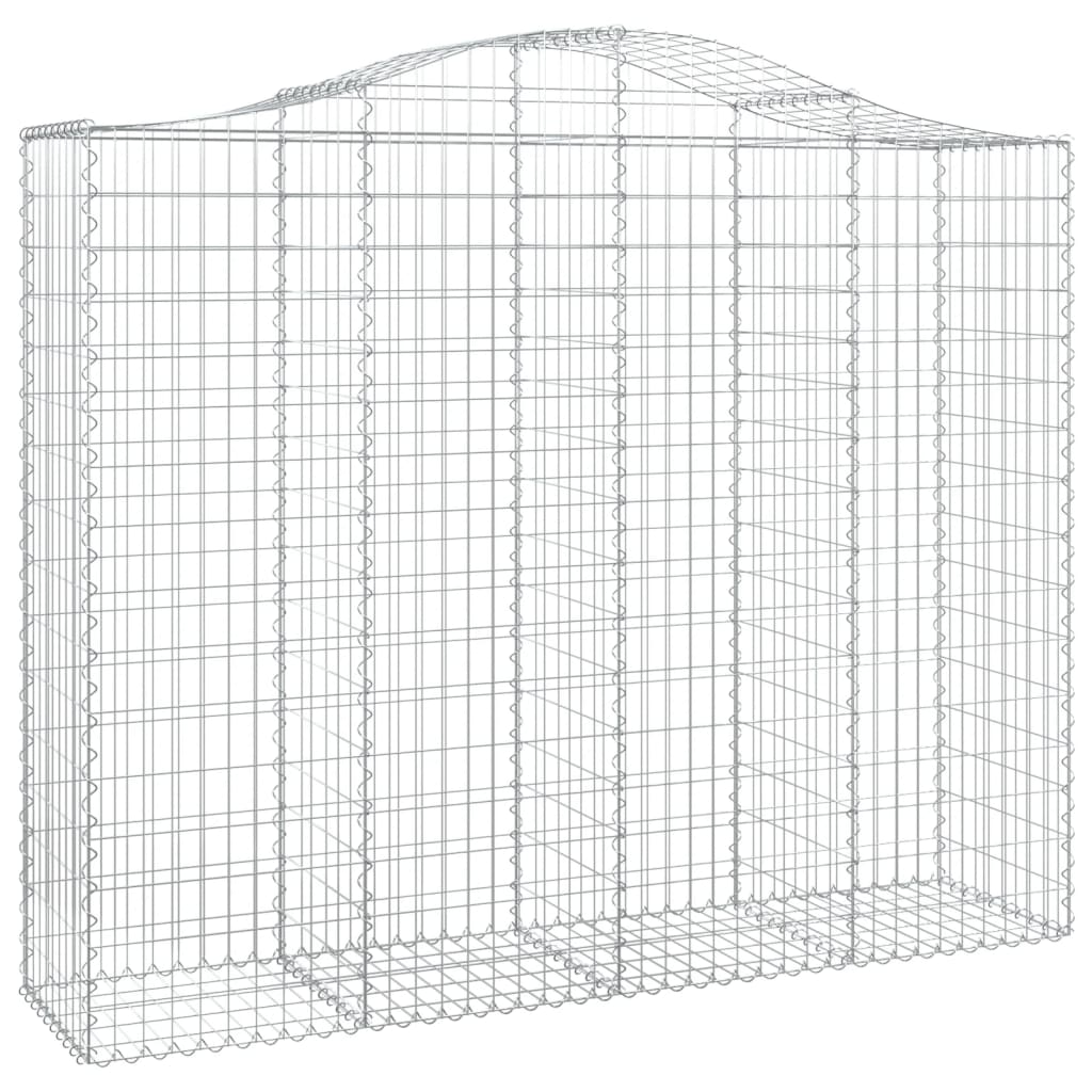 Coșuri gabion arcuite 3 buc, 200x50x160/180 cm, fier galvanizat