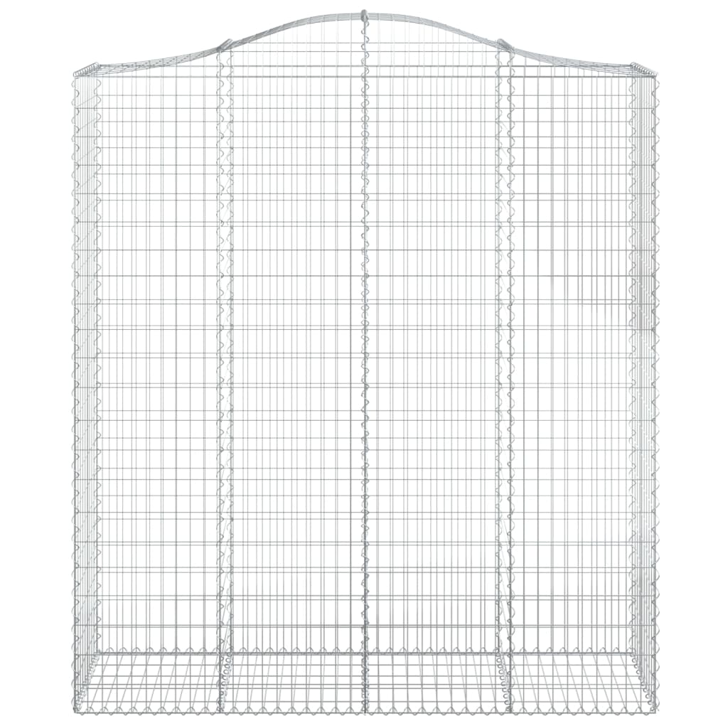 Coșuri gabion arcuite, 3 buc, 200x50x220/240cm, fier galvanizat