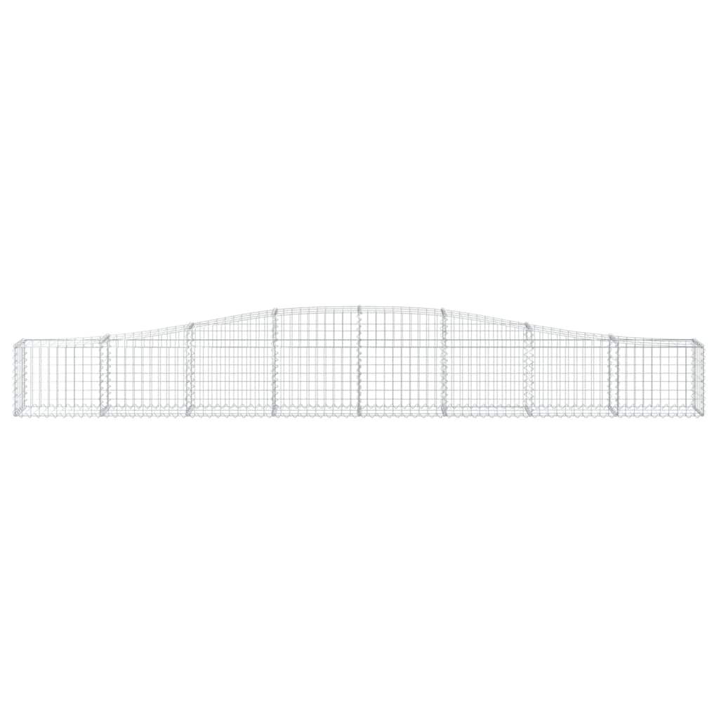 Coșuri gabion arcuite 6 buc, 400x30x40/60 cm, fier galvanizat