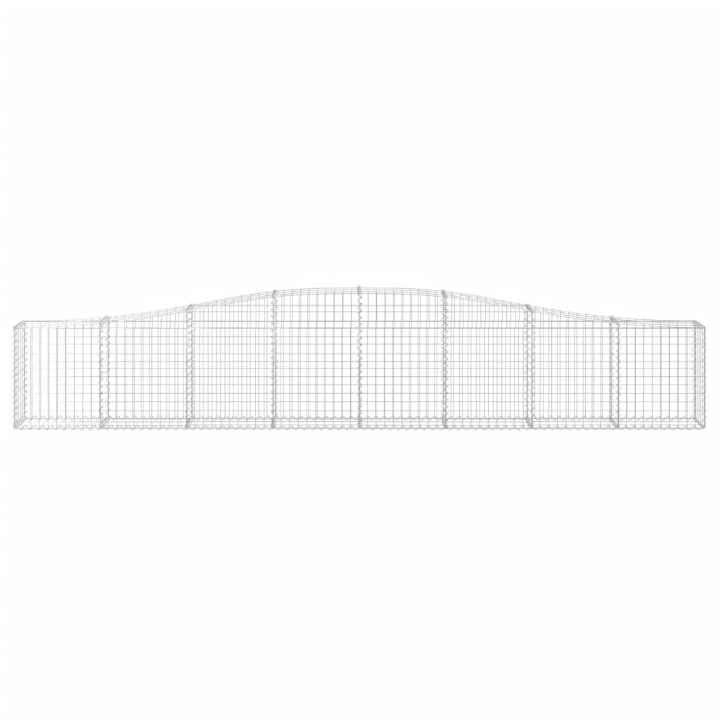 Coșuri gabion arcuite 5 buc, 400x30x60/80 cm, fier galvanizat