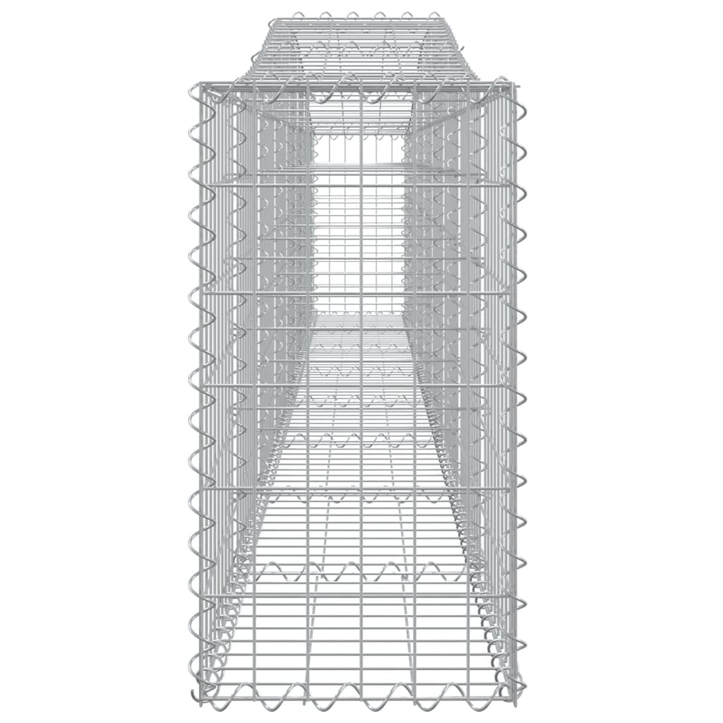 Coșuri gabion arcuite 5 buc, 400x30x60/80 cm, fier galvanizat