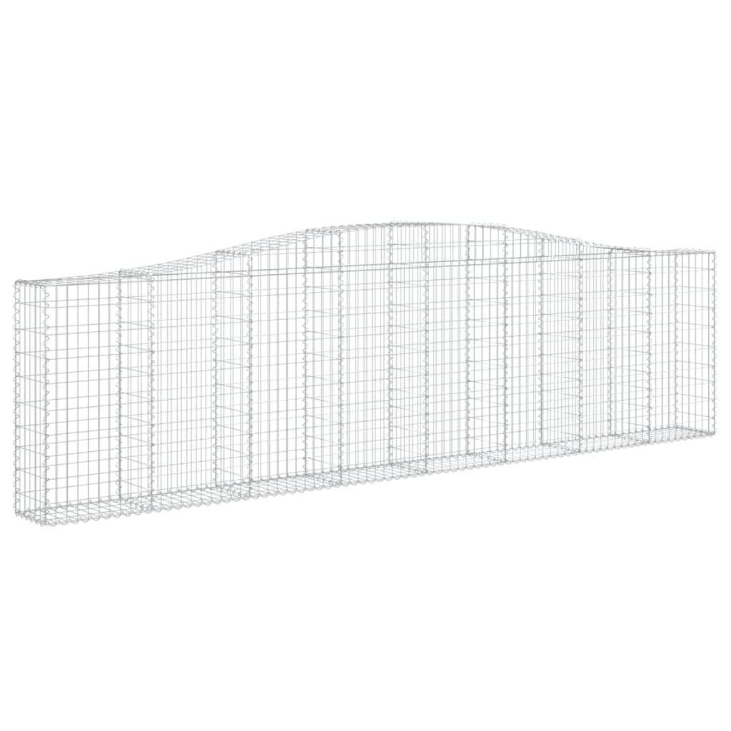 Coșuri gabion arcuite 3 buc, 400x30x100/120 cm fier galvanizat