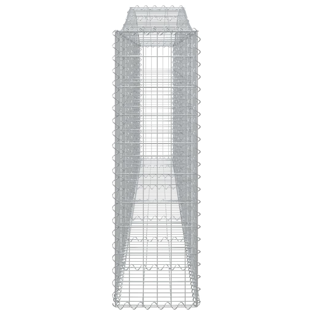 Coșuri gabion arcuite 4 buc, 400x30x100/120 cm fier galvanizat