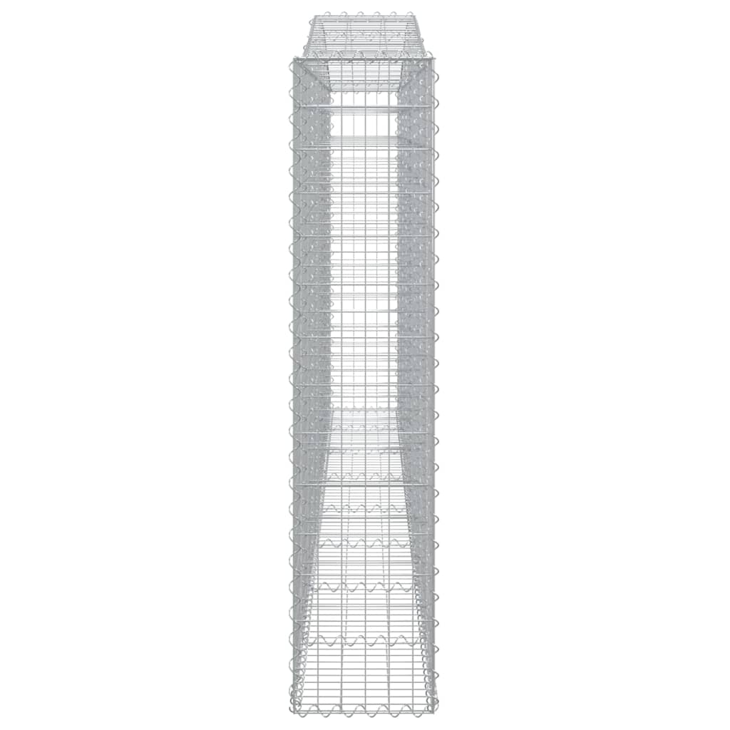 Coșuri gabion arcuite 3 buc. 400x30x140/160 cm fier galvanizat